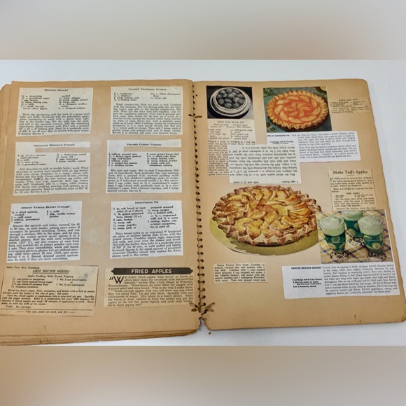 1940s/50s Antique Scrap Book Filled with Recipes Articles Advertisements - Picture 15 of 16